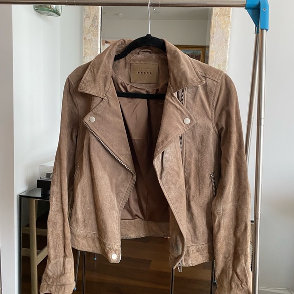 BLANK NYC *REAL* SUEDE JACKET in Taupe - Picture 2 of 6